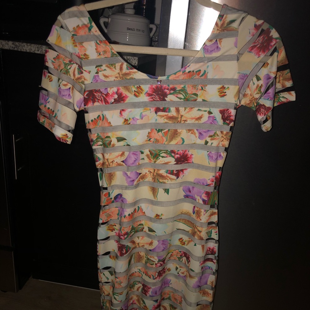Guess floral Midi bodycon Dress